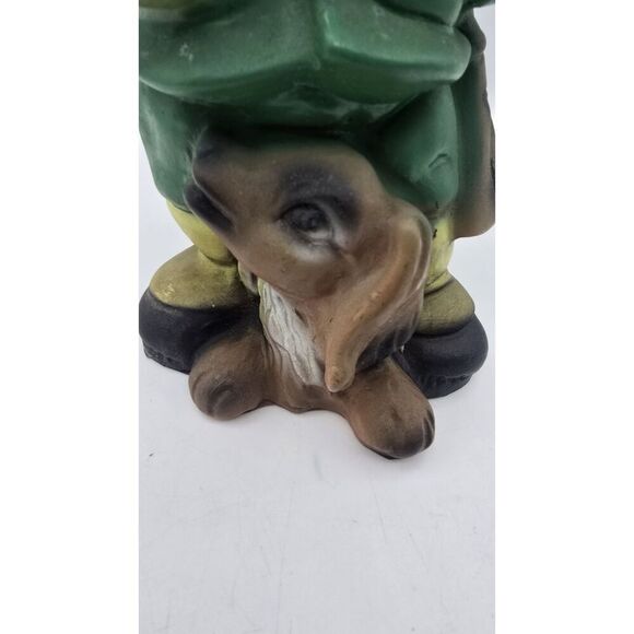 Vintage West Germany Garden Gnome ( A 105 ) Hunter W/ Rifle And Dog - Picture 4 of 13